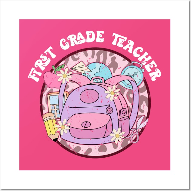 First grade teacher Wall Art by Zedeldesign